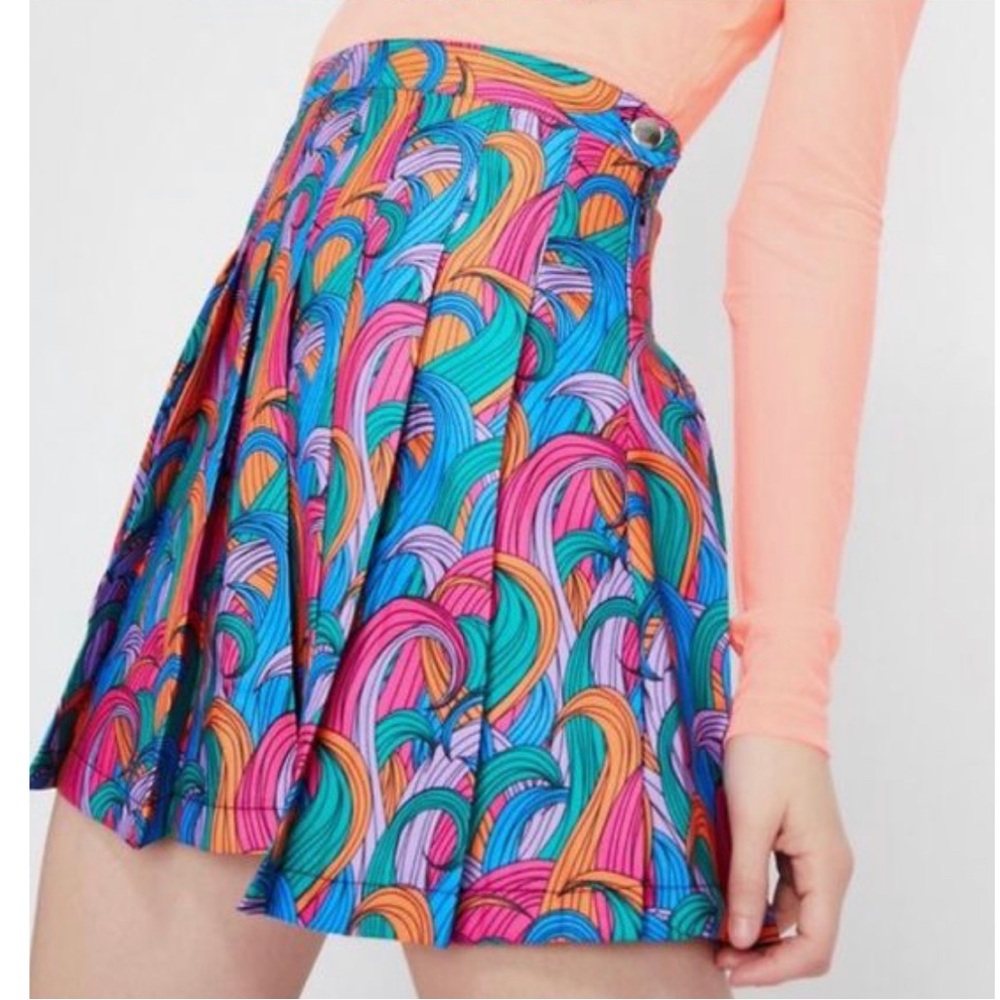 Dolls Kill_Multicolor Swirl Mini Skirt_Large